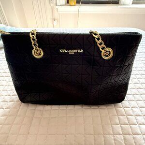 Like New Karl Lagerfeld Paris Karolina Tote Black/Gold